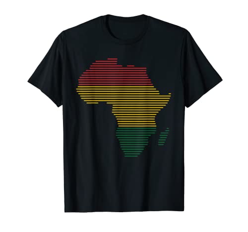 Africa Map Black History Month BLM Melanin Pride Pan African T-Shirt