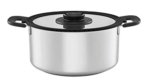 Fiskars Functional Form 5,0L, Stainless Steel Casserole, one size, Silver
