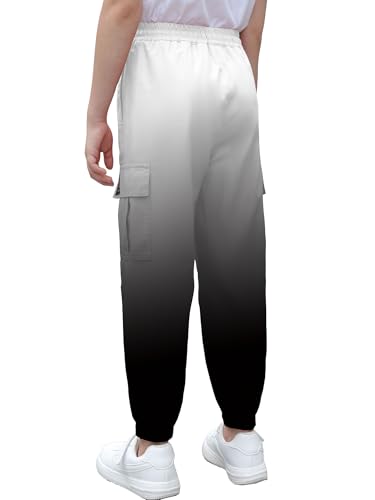 Image of Cromoncent Girls & Womens Camo Print Cargo Pants Outdoor Lightweight Jogger Baggy Pants, 6 Years - XX-Large