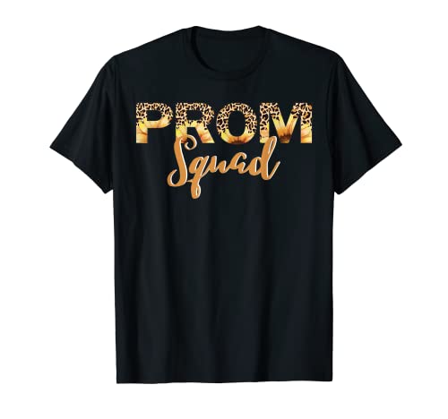 Senior 2022 Prom Squad Leopard Graduación Clase de 2022 Grad Camiseta