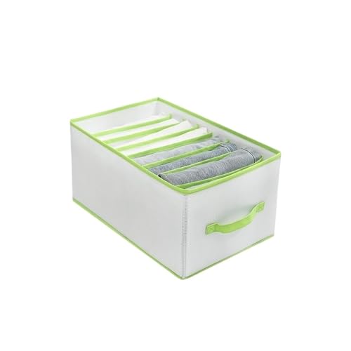 折りたたみ式収納ボックス 仕切り 衣類 下着 オーガナイザー セーター ジーンズ パンツ 家庭用(Large size 12 grid-grey)