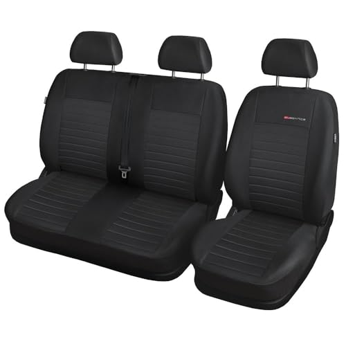 Mossa Housses de siège sur Mesure adaptées pour Ford Transit VI Van (2006-2013) - Housse Siege Voiture - Couverture Siege E4