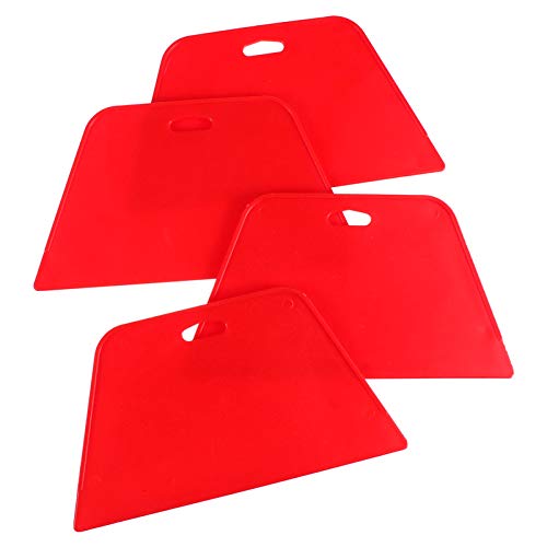 Cabilock 4Pcs Film Installing Squeegee Durable Hard Tint Film Scraper for Vinyl Wrap Wallpaper and Window Shades Essential Tool for Professional and Projects