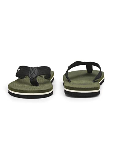 Image of Liberty A-HA JTN-03 Casual Flip-Flops for Men - Grey, Navy Blue & Olive Green | Slip-on /Flats Slippers - Durable and Lightweight | Comfortable and Soft Insole for Everyday Wear - Cushioned Footbed