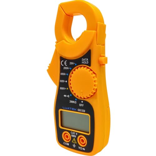 Multímetro Digital Portátil Profissional com Detector de Tensão e Corrente Visor Digital LCD 600v -