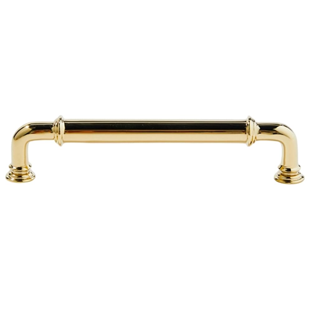 Jnchdghwa Cabinet Pulls Drawer Pull Hardware Handles in Solid Brass for Cupboard Dresser Wardrobe Furniture Kitchen& Bathroom 142mm