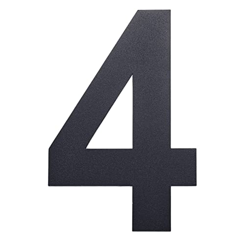 nanlyiau 8in/205mm Modern House Number Floating House Numbers Door Numbers Address Plaque Stainless Steel House Number Powder Coated RAL 7016 Anthracite Grey(7016 8in4)