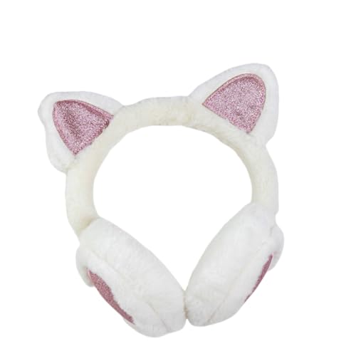 Kids Ear Muffs for Winter Plush Earmuffs Cartoon Cat Ear Earmuffs Cold-proof Lovely Winter Ear Warmer Warm Ear Muffs