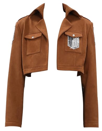 Micotaku Attack On Titan Officially Licensed Mens Survey Corps Jacket Cosplay Costume