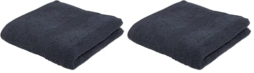TODAY Serviette de Bain Coton 50X90 uni Essential Navy