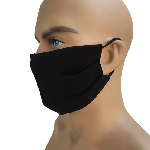 Chiffon Face Mask (Goldwaterartsla Chiffon Black C-89), C-89 Unisex Black Goldwaterartsla Chiffon, 8.5X5.5