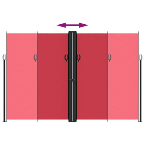 Auvent latéral rétractable en polyester résistant et structure durable pour un patio moderne