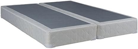 Fully Assembled Split Wood Traditional Box Spring/Foundation for Mattress Set, Queen, Beige