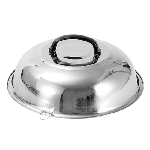 Soro Essentials- 17-3/4" Stainless Steel Wok Cover with Handle an...
