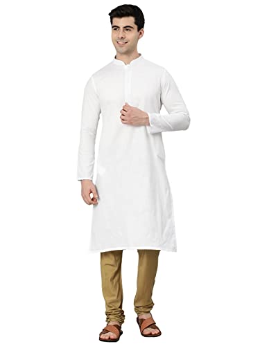 Image of Manthan Men's Cotton Solid Kurta