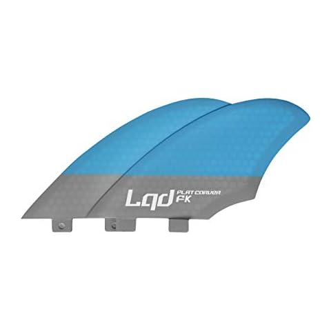 Liquida Flat Carver Twin Keel Fins, FCS I System, FK Glass Cover