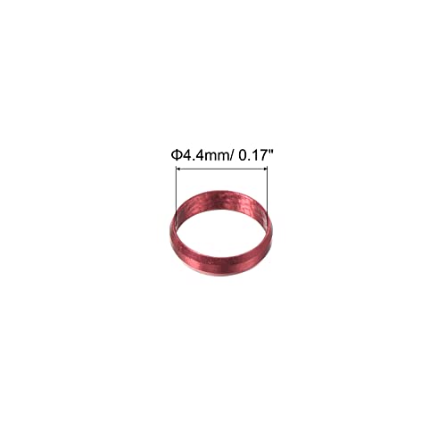 PATIKIL Dart Shaft Rings, Aluminum Dart O-Ring Accessories for Plastic & Nylon Shafts - 3 Pack (Red) - Image 2