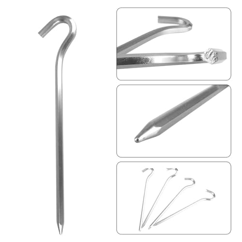 20 Stück Zeltheringe, 18cm Zeltheringe Camping Erdnägel Häringe Zelt Häringe Zelt, Zeltzubehör Heringe für Camping, Gartenarbeit Usw