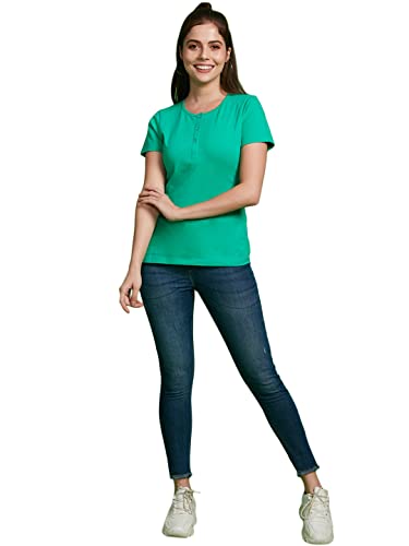Image of Bewakoof Women's Solid Regular Fit T-Shirt