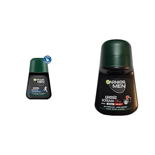 Garnier Men Ekstra Ferahlık Roll-On Deodorant + Garnier Men Lekesiz Koruma Roll-On Deodorant