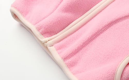 Image of LittleSpring Boys Girls Polar Fleece Jackets Fur Lined Zip Up Warm Winter Coat