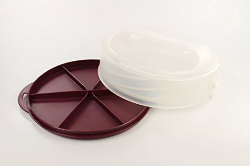 Tupperware Glitter BlackBerry 31.5 cm Round Cake Storage Container with Adjustable Lid - Image 4