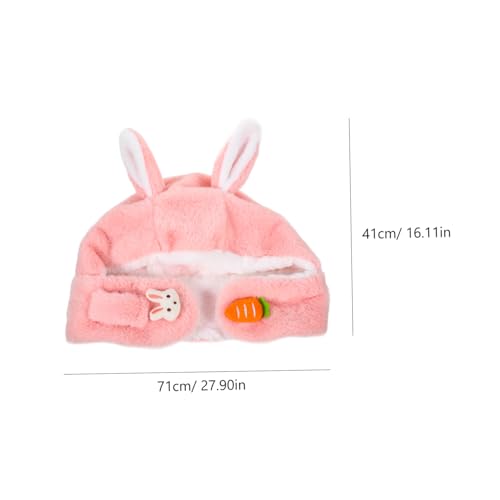 VALICLUD Thick Plush Boys and Girls Winter Beanie Adorable Rabbit Ears Boy Girl's Winter Hat and Head Cover2