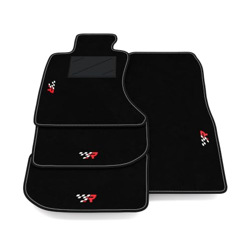 Alfombrillas BMW Serie 5 F10 F11 solucionan desgaste de moqueta con diseño R Racing
