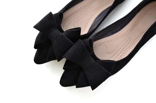 Image of TN TANGNEST Women Fashion Bowknot Flats Comfort Pointed Toe Dress Shoes