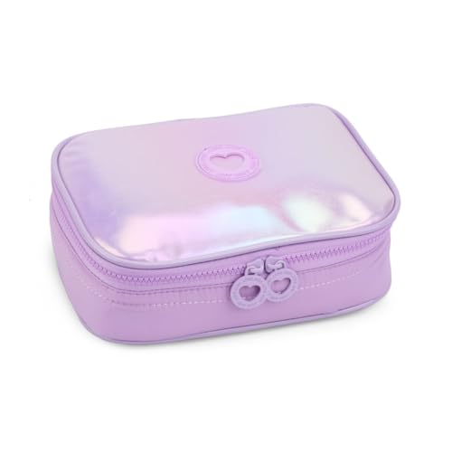 Estojo Grande Material Escolar Holográfico Fofo Kawaii Meninas Organizador Canetas Lápis Espaçoso