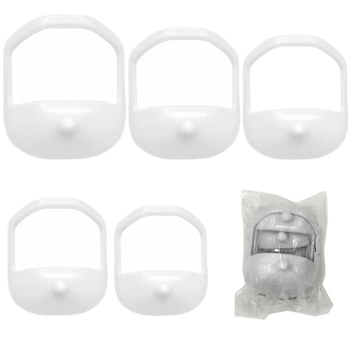 Beard Template Set, Soul Patch Precision molding Template, Reusable Waterproof Beard Trimming Tool, Suitable for Men's Beauty (Buy Five or Five Sizes for one Hair). (White)