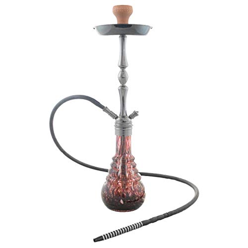 Aladin Wasserpfeife Origins Xerxes 66 cm, Xerxes 2 - Rot Silber, WX