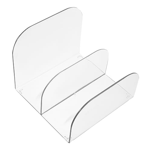 OFFSCH Bookends for Shelves Plastic Bookends Organizer Desk Shelf Organizer Book Stands for Display for Office Decorative Unique