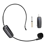 【2-in-1 Design: Headset & Handheld】Effortlessly switch between headset and handheld microphone in seconds—simply attach or detach the headband as needed, catering to all your unique performance requirements. 【UHF Wireless Microphone】A mini wireless m...