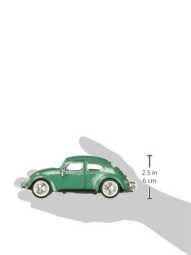 Motor Max 1:24 W/B 1966 Volkswagen Beetle Verde miniatura 3