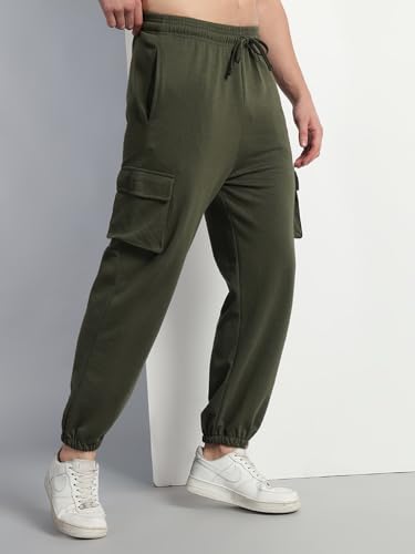 Image of Q - RIOUS Men Cargo || Men Cargo Pants || Men Cargo Pants Cotton || Cargos for Men, Black, 28