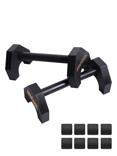 MIMIGLOO Mangos push-up de madera premium y paralelos de calistenia no deslizantes, push-up o handstand handles,Push Up Bar for Indoor and Outdoor Bars