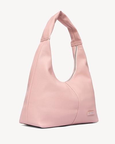 Image of NEWBELLA Women's Hobo Shoulder Bag, Vegan Leather Wide Strap Hobo Purse, Lightweight Commute Tote Bag for Daily Work