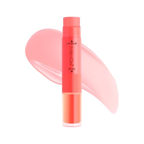 Image of ME-ON Juicy Lips Duo | pH Lip Balm + Lip Oil Combo | Hydrating & Nourishing | Non-Sticky Gloss | For Dry & Chapped Lips | Soft, Glossy Finish | Travel-Friendly Lip Care (6.1 gm, Peach)