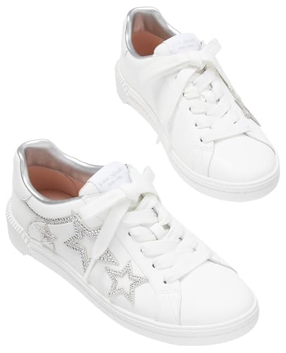 kate spade new york Women's Starlight Sneaker, True White, 62