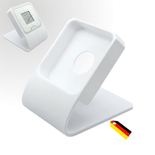Tischhalterung / Ständer für Fritz!DECT 440 Taster. Ideal zur Steuerung von Fritz DECT 302 Thermometer & AVM Heizkörperthermostat Für bessere Lesbarkeit und Bedienbarkeit angewinkelt & rutschfest.
