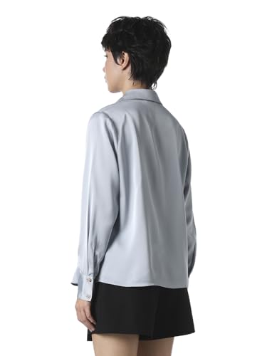 Image of ONLY Women Solid Cuban Collar Casual Shirt