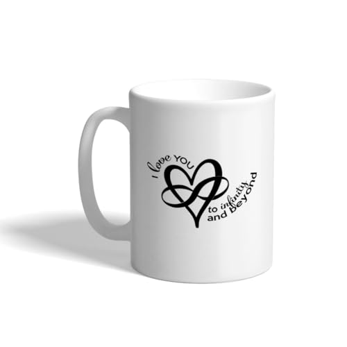 Taza de café cerámica 11 onzas blanca con diseño miniatura 1