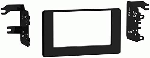 Double Din Install Car Stereo Dash Kit for a Aftermarket Radio Fits 2017-2019 Toyota Corolla Trim Bezel is Painted High Gloss Black