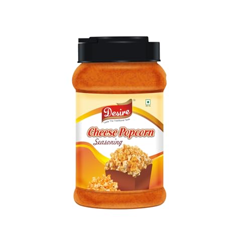 Image of Desire Cheese Popcorn Seasoning Powder, 400g | Ideal for Popcorn, Nachos, Pasta, Pizza & French Fries | A Flavorful Addition to All Your Snacks and Meals