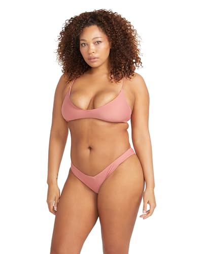 Volcom Womens Simply Solid Crop Scoop Neck Bikini Top4