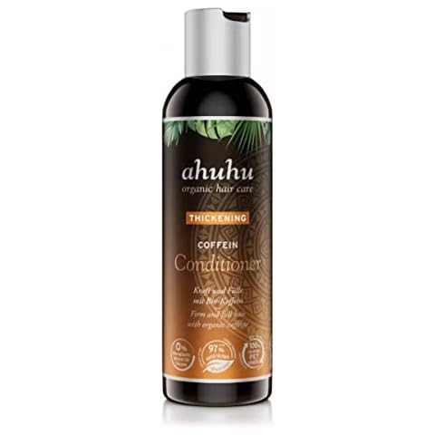 ahuhu THICKENING Caffeine Conditioner (200ml) - hair conditioner with organic caffeine, & Inca Inchi oil for visibly more strength & volume, vegan hair care Cover