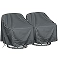 HI···YOUR COVER Outdoor Swivel Lounge Chair Cover 2 Pack,Waterproof Heavy Duty Outdoor Chair Covers, (30" W X 34" D X 38.5" H) Patio Furniture Cover for Swivel Patio Lounge Chair