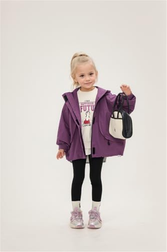 Girl's Waterproof Ski Jacket,Warm Winter Snow Coat,Hooded Fleece Outwear,Windproof RainCoat3