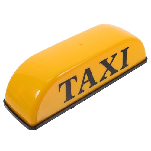 Panneau lumineux taxi magnétique jaune 12V pour toit de voiture de nuit
